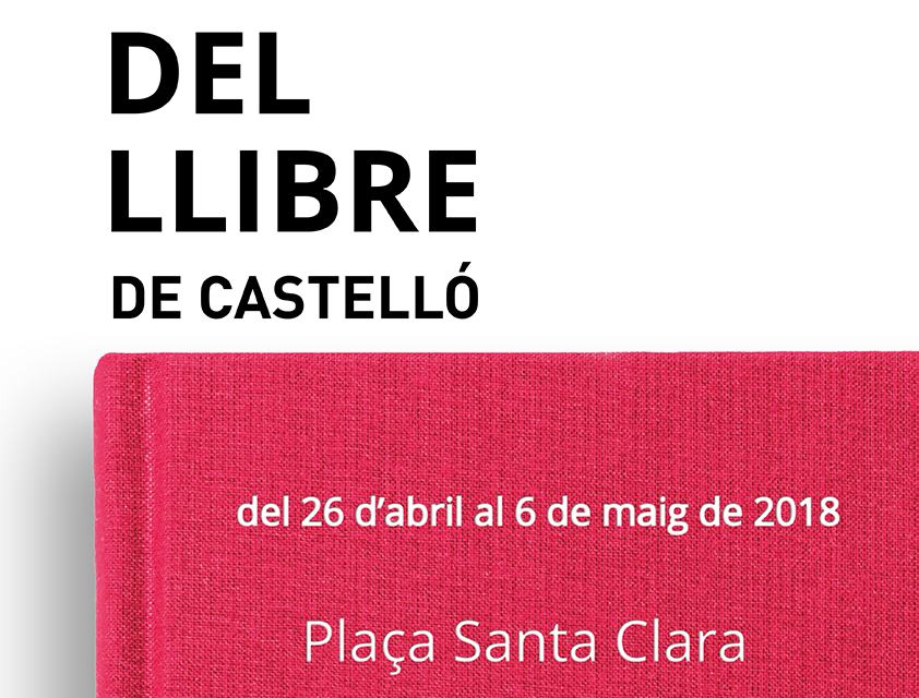 La 34ª edició de la Fira del Llibre de Castelló estarà oberta del 26 d’abril al 6 de maig
