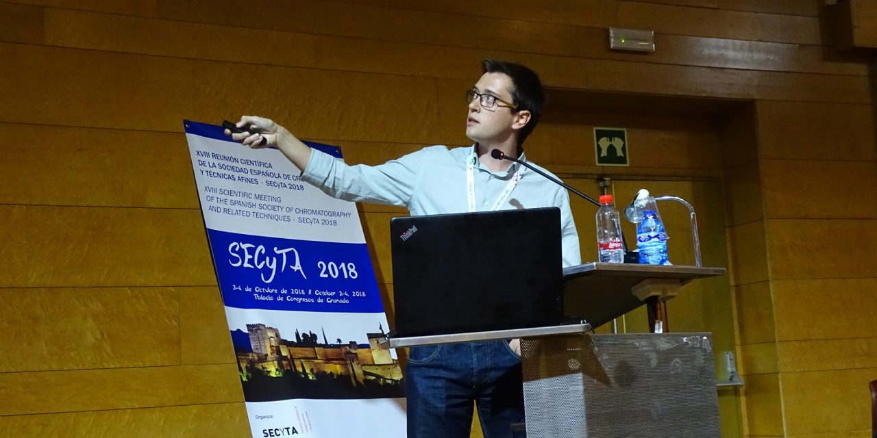 El doctorand de l’UJI David Fabregat Safont rep el premi a la millor comunicació oral presentada en la XVIII Reunió Científica de la SECyTA 2018