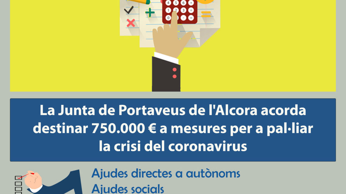 La Junta de Portaveus de l’Alcora acorda destinar 750.000 € a mesures per a pal·liar la crisi del covid-19