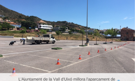 L’Ajuntament de la Vall d´uixó millora l´aparcament de Sant Josep de cara a la temporada turística