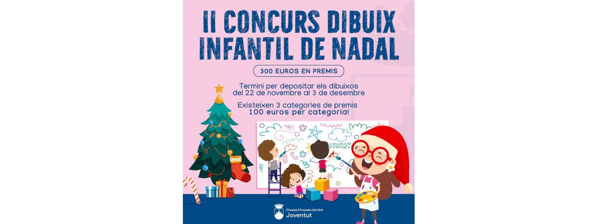 Orpesa presenta la segona edició del Concurs de Dibuix Infantil de Nadal