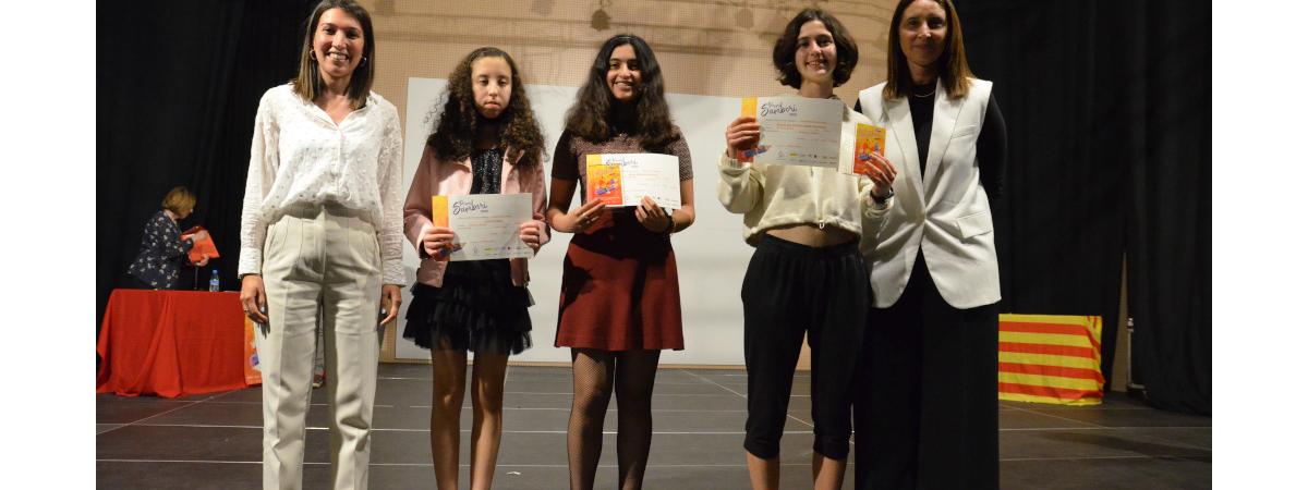 Tres alumnes de l’institut Torre del Rei d’Orpesa, guardonades amb el premi de literatura Sambori