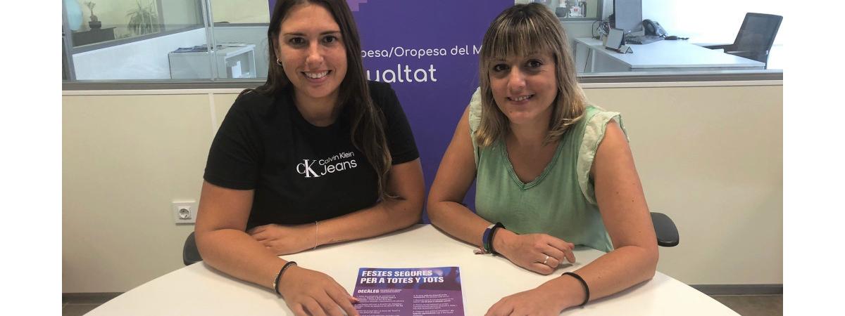 Orpesa presenta la campanya ‘Festes segures per a totes’ per a la prevenció d’abusos i agressions sexuals en les festes