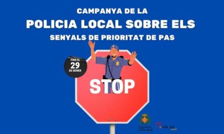 La Policia Municipal de Vila-real consciència als conductors sobre el respecte dels senyals de preferència de pas amb una campanya especial