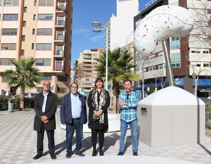 Castelló descobreix l’escultura d’homenatge als donants d’òrgans al costat de l’Hospital Provincial