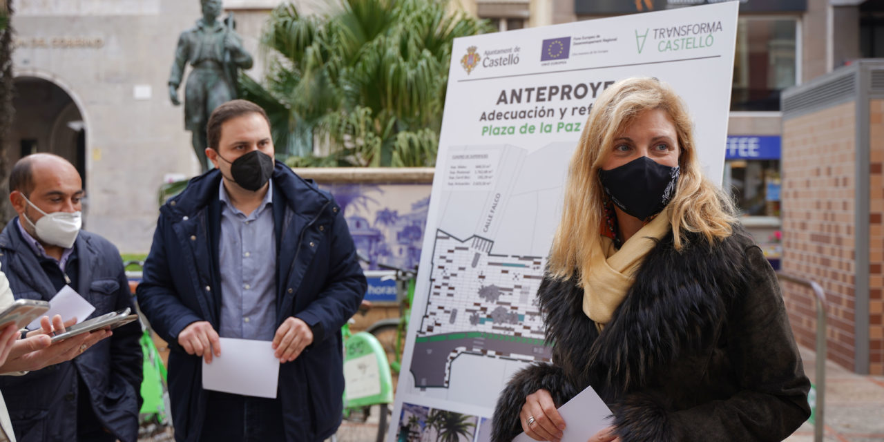 Castelló inicia les obres per a transformar la Plaça de la Pau en un espai més per als vianants i accesible