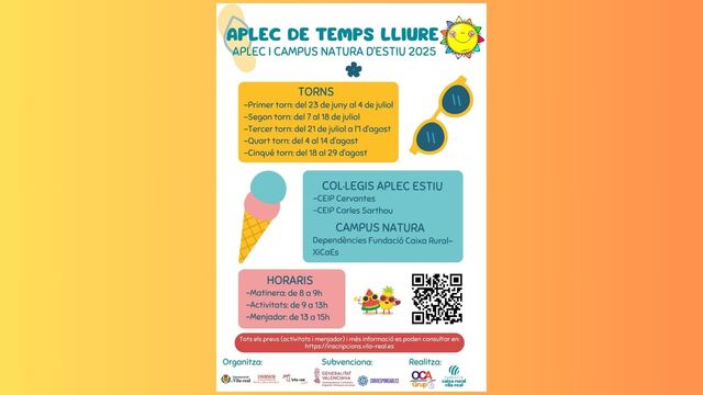 Vila-real llança una nova edició de l’Aplec d’Estiu i el Campus Natura per a un oci educatiu i inclusiu en vacances