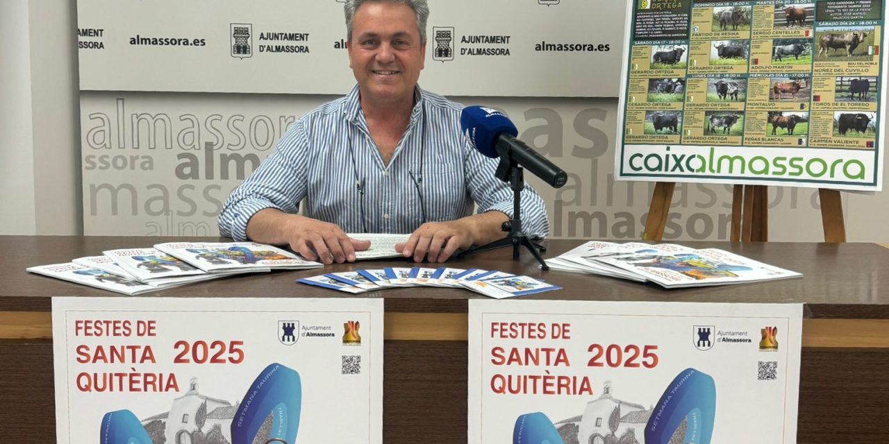 Almassora programa prop de 140 actes per a les festes patronals de Santa Quitèria pensats per a tots els públics