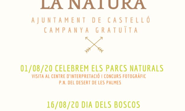 Celebrem amb la Natura celebra aquest dissabte el Dia dels Parcs Naturals amb una visita i concurs fotogràfic al Desert de les Palmes