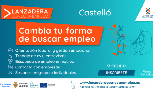 Últims dies perquè persones en desocupació s’apunten a la pròxima ‘Lanzadera Conecta Empleo’
