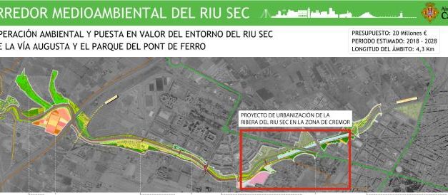 Castelló aprova el projecte d’urbanització de la Ribera del Riu Sec en la zona de Crémor