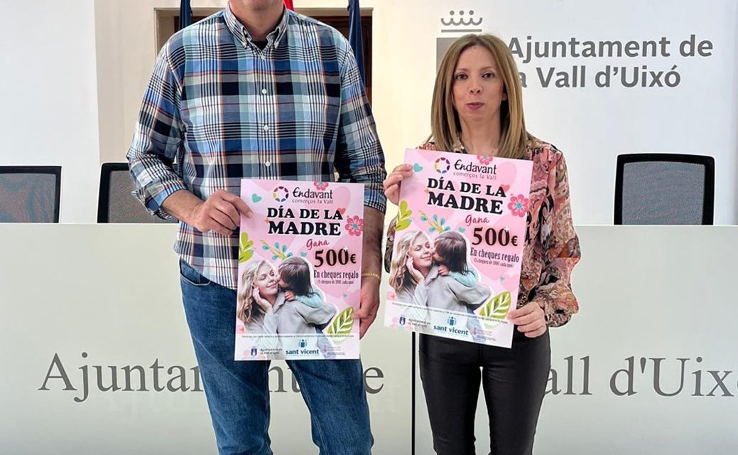 Endavant sorteja 5 xecs de 100 euros per incentivar les compres al comerç local pel dia de la mare en la Vall