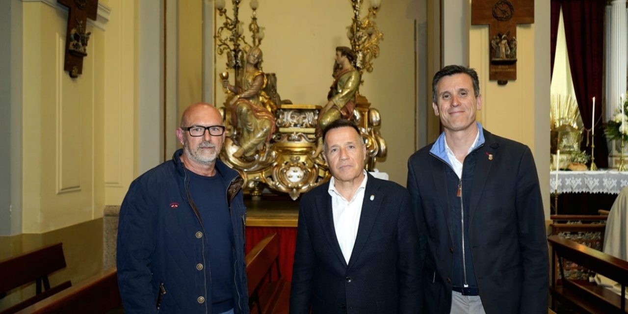 La corporació provincial Ies compromet a millorar el patrimoni històric de Borriana i escometrà la restauració de la peanya de Sant Blai