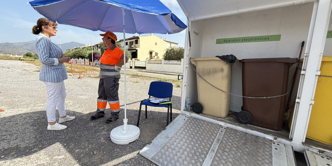 Benicàssim incorpora un nou ecoparc mòbil al sud de la localitat els dimarts al matí