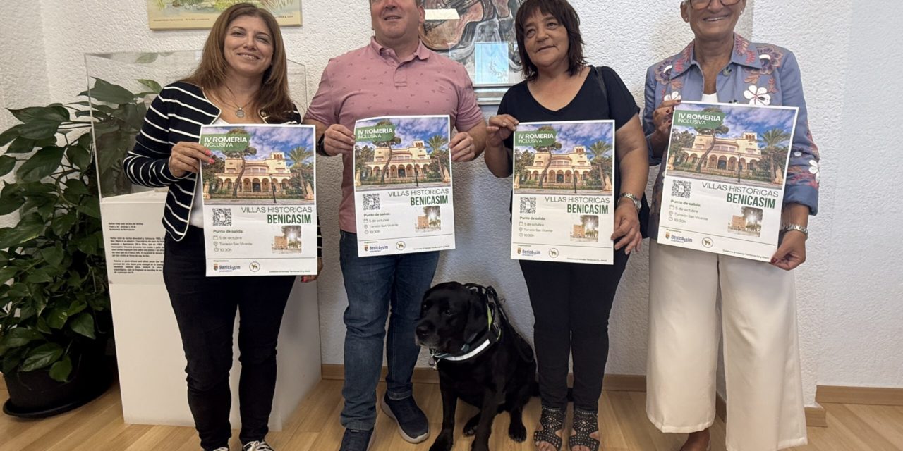 Benicàssim impulsa una “Ruta Inclusiva de les Vil·les” en col·laboració amb l’Associació d’Usuaris del Gos Guía