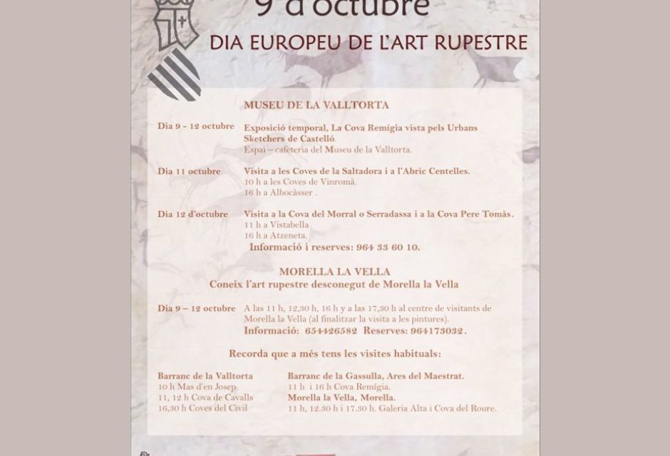 Cultura commemora el Dia Europeu de l’Art Rupestre amb activitats gratuïtes per a promoure el patrimoni