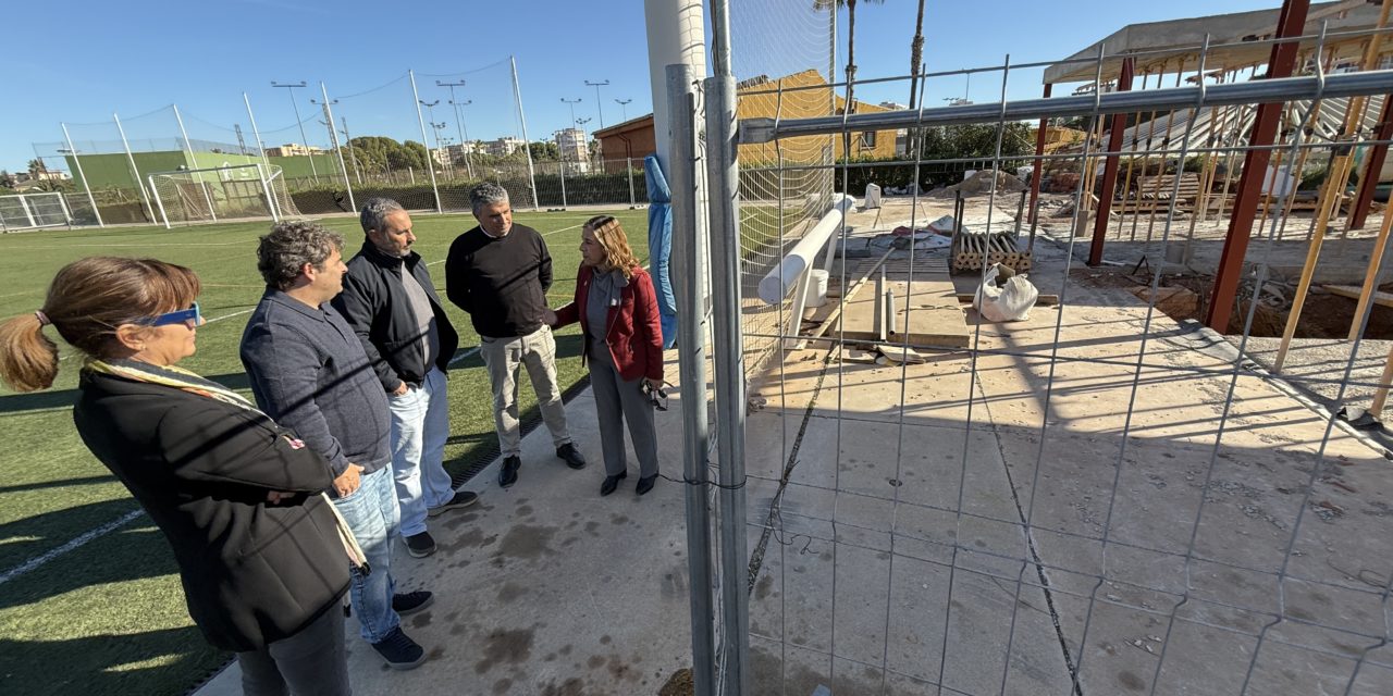 Els vestuaris del complex multiesportiu a l’aire lliure de la Carrerassa avancen dins del pla de millora de les instal·lacions