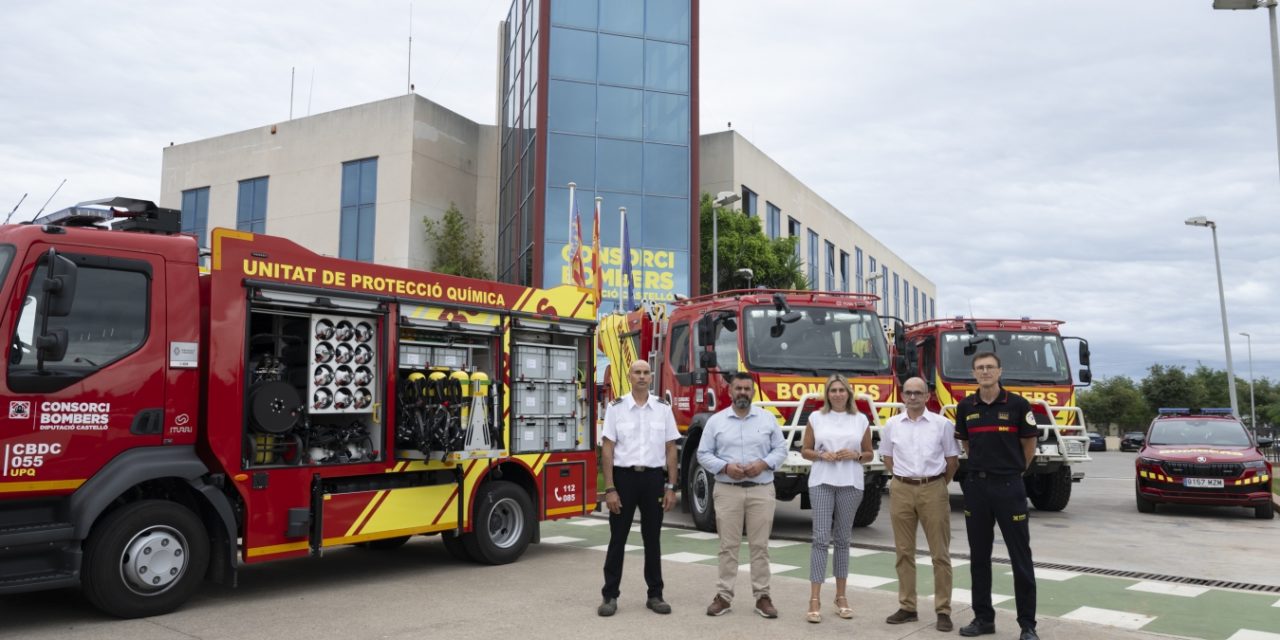 La Diputació de Castelló reforça la flota de vehicles i el personal del Consorci Provincial de Bombers per a continuar millorant la capacitat de resposta